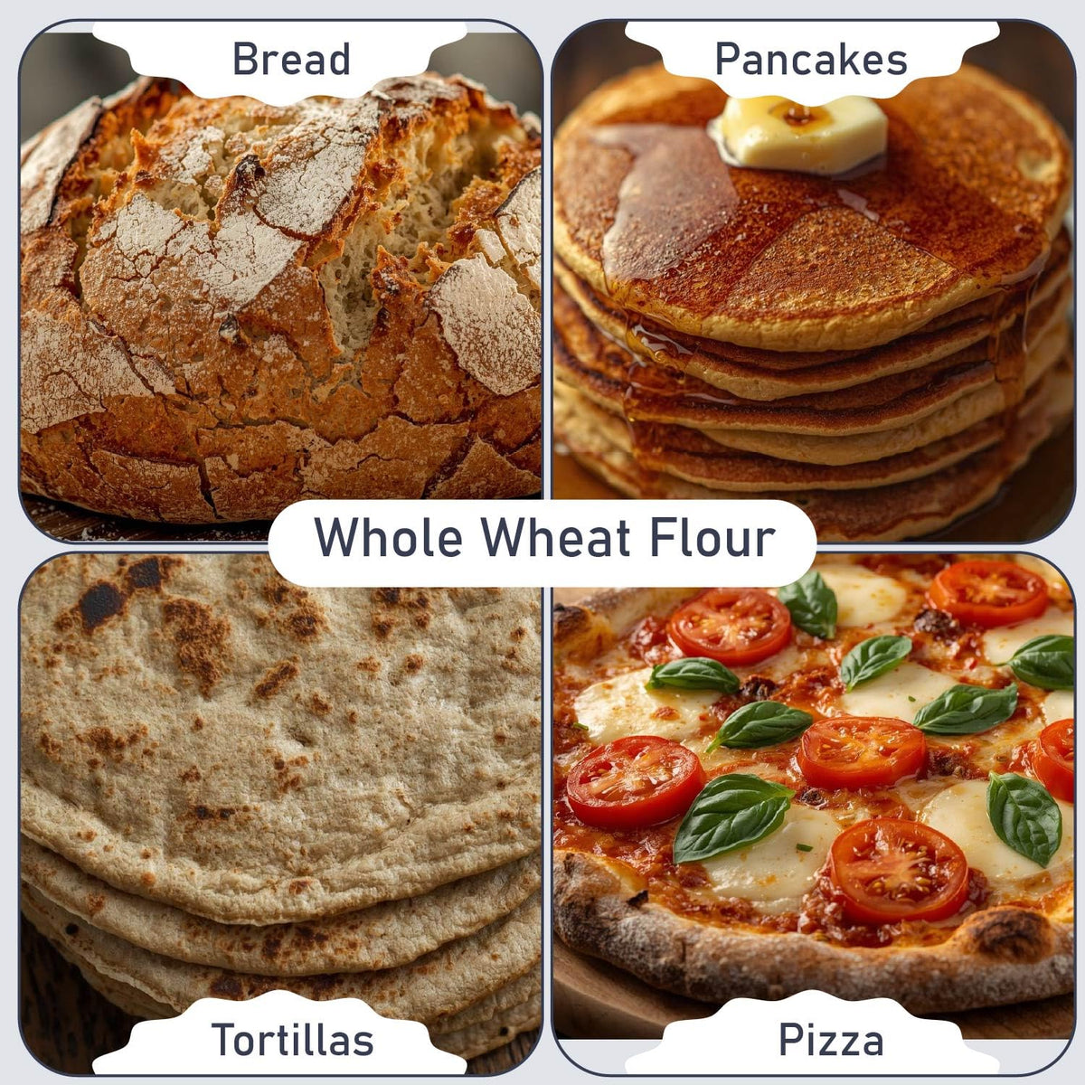Great River Milling Organic Whole Wheat Flour | High-Protein, Non-GMO, 5 lb