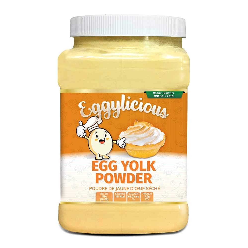 Green Heights Eggylicious Egg Yolk Powder - Pasteurized, Non-GMO, 1lb
