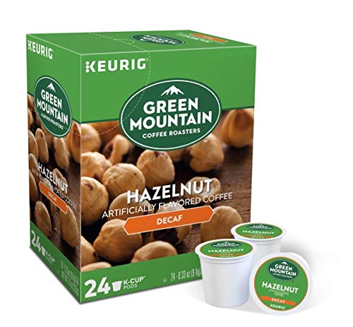 Green Mountain Coffee Roasters Hazelnut Decaf K-Cups, Light Roast, 48 Count