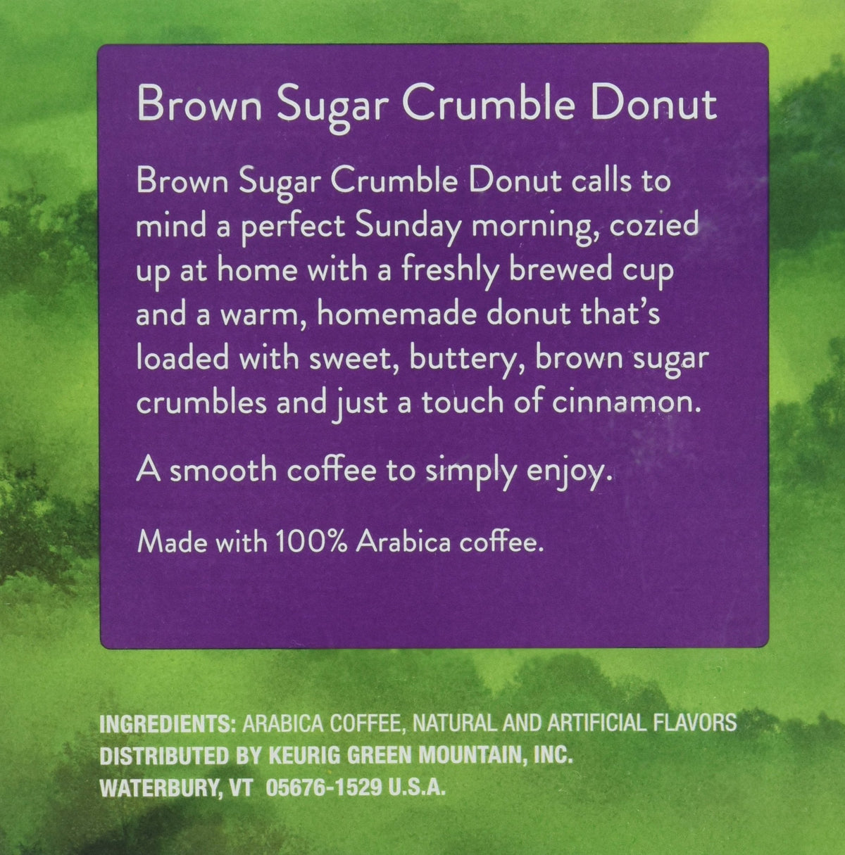 Green Mountain Coffee Roasters Brown Sugar Crumble Donut K-Cups – 12 ct, Keurig Compatible