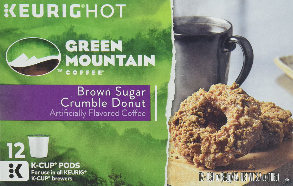 Green Mountain Coffee Roasters Brown Sugar Crumble Donut K-Cups – 12 ct, Keurig Compatible