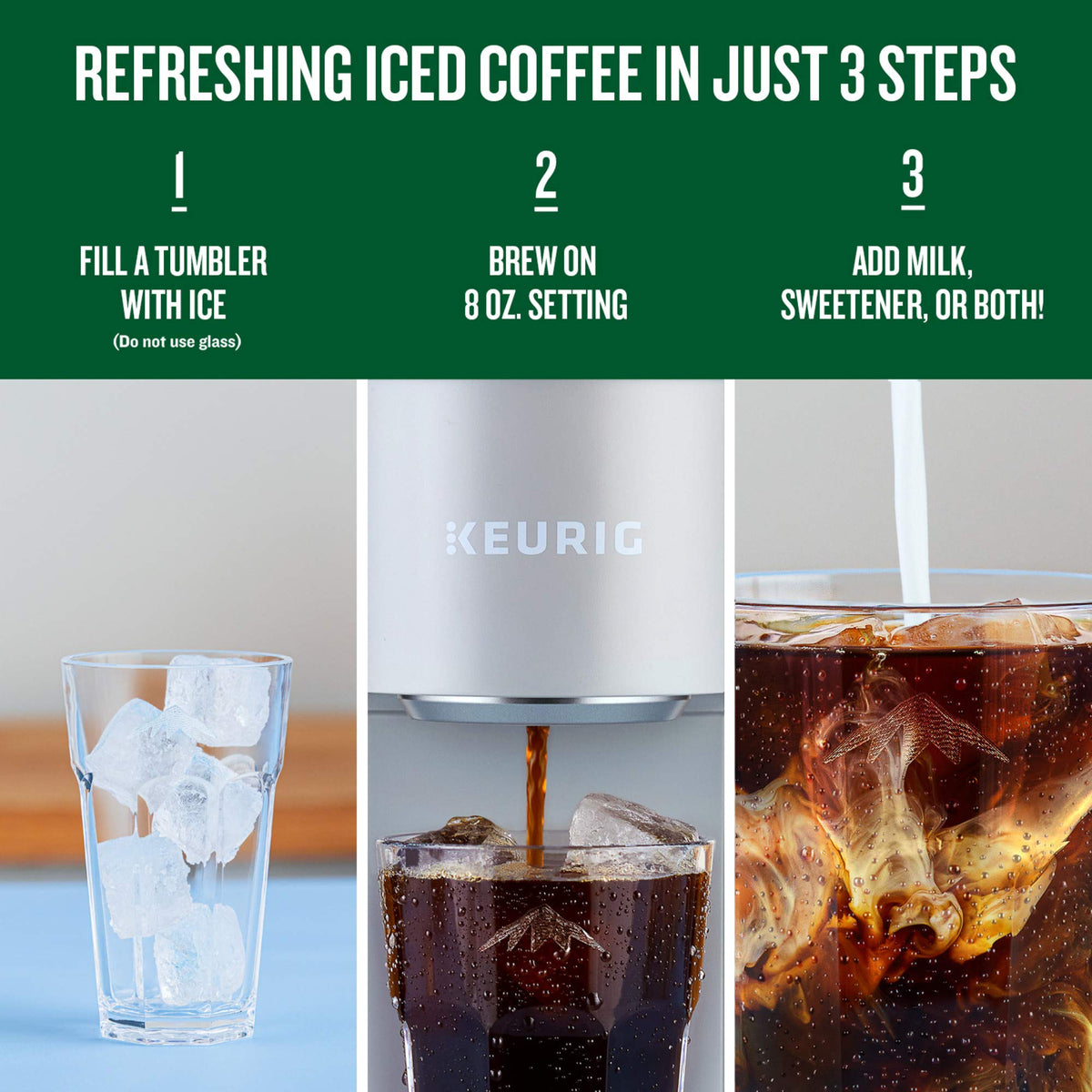 Green Mountain ICED Classic Black K-Cup Pods – Medium Roast Iced Coffee, 96 Count