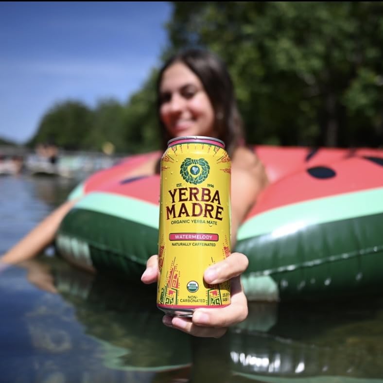Guayaki Yerba Madre Organic Yerba Mate — Watermelody (12-Pack) | Smooth Plant-Based Energy