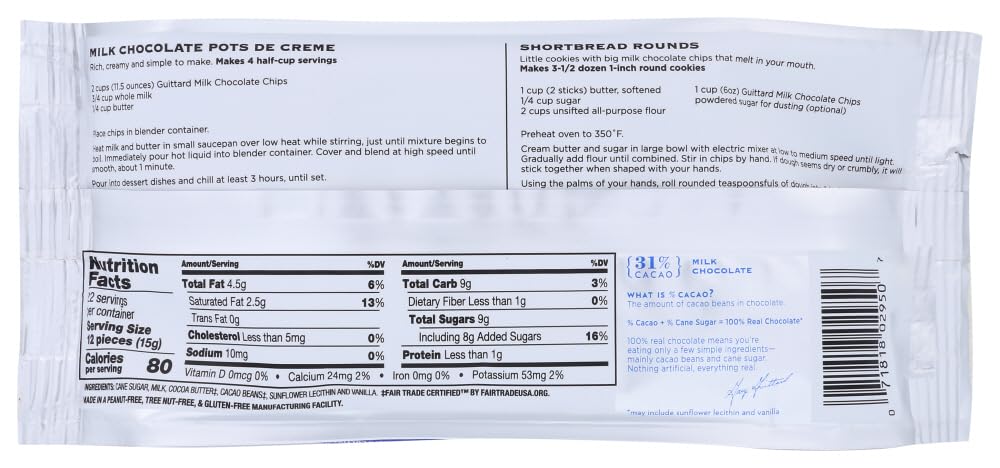 Guittard Choc Chip Milk Chocolate Maxi – Pack of 2