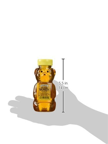 Gunter's Pure Clover Honey Bears - 12 oz x6 | 100% Natural U.S. Grade A, Kosher U