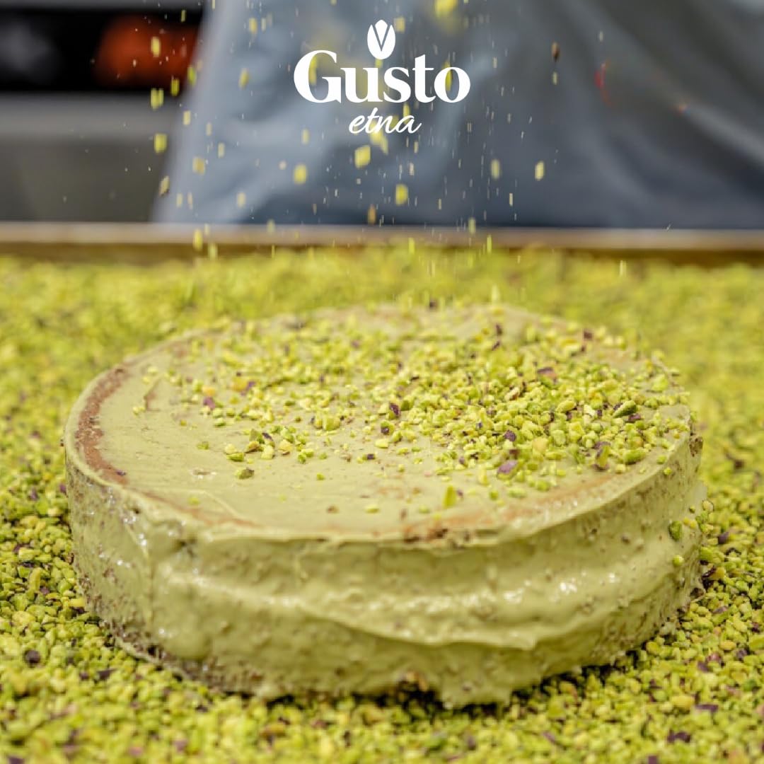 GUSTO ETNA Pistachios Chopped, 8.8 oz – Raw, Unsalted, Non-GMO, Product of Italy