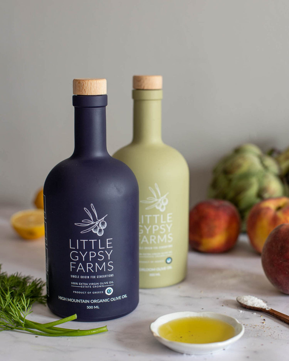 Gypsy Farms High Mountain Organic EVOO — Single-Estate Greek Olive Oil, First Cold-Pressed 500ml