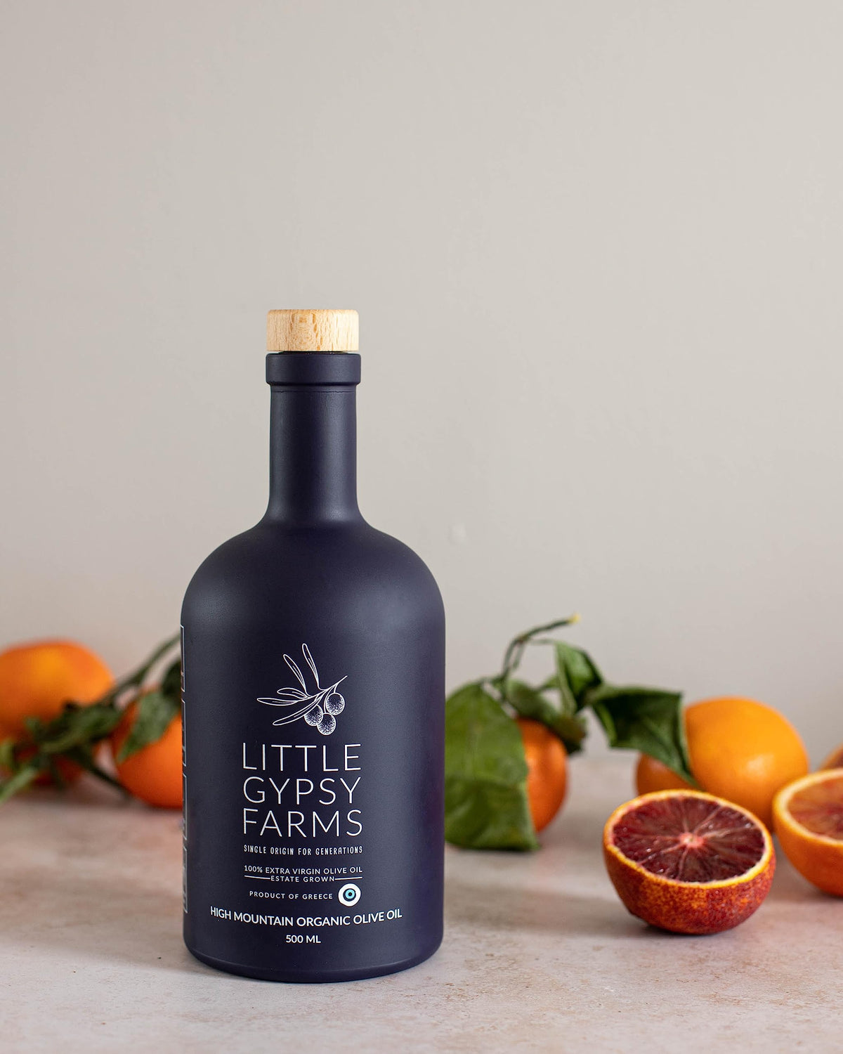 Gypsy Farms High Mountain Organic EVOO — Single-Estate Greek Olive Oil, First Cold-Pressed 500ml