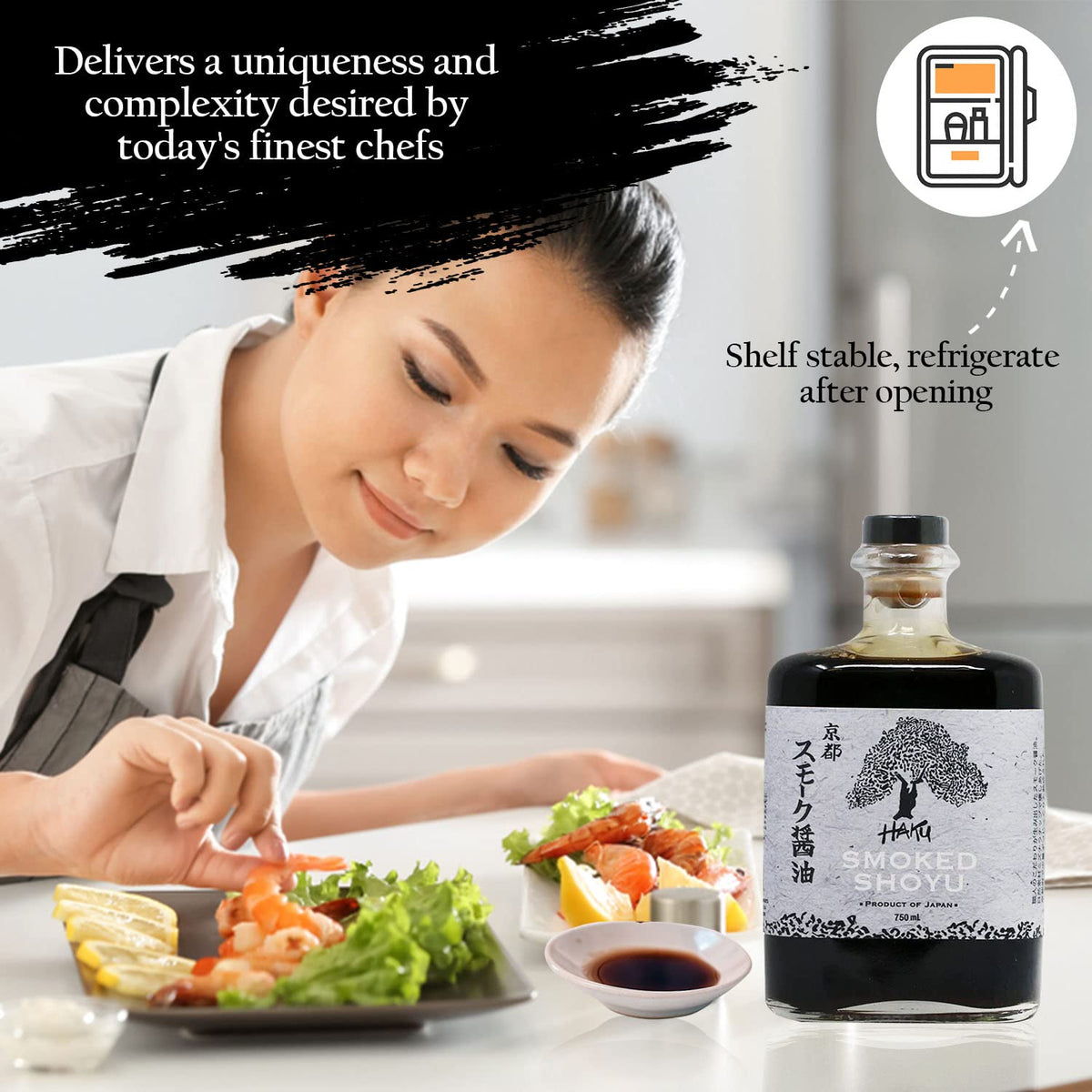 HAKU Smoked Shoyu Soy Sauce (750 ml) Aged 2 Years — Japanese Artisanal Umami