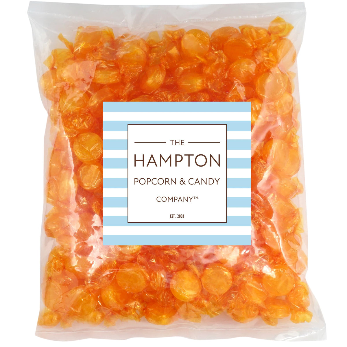 Butterscotch Hard Candy – 5lb Bulk Bag (Approx. 375 discs) | The Hampton Popcorn Company