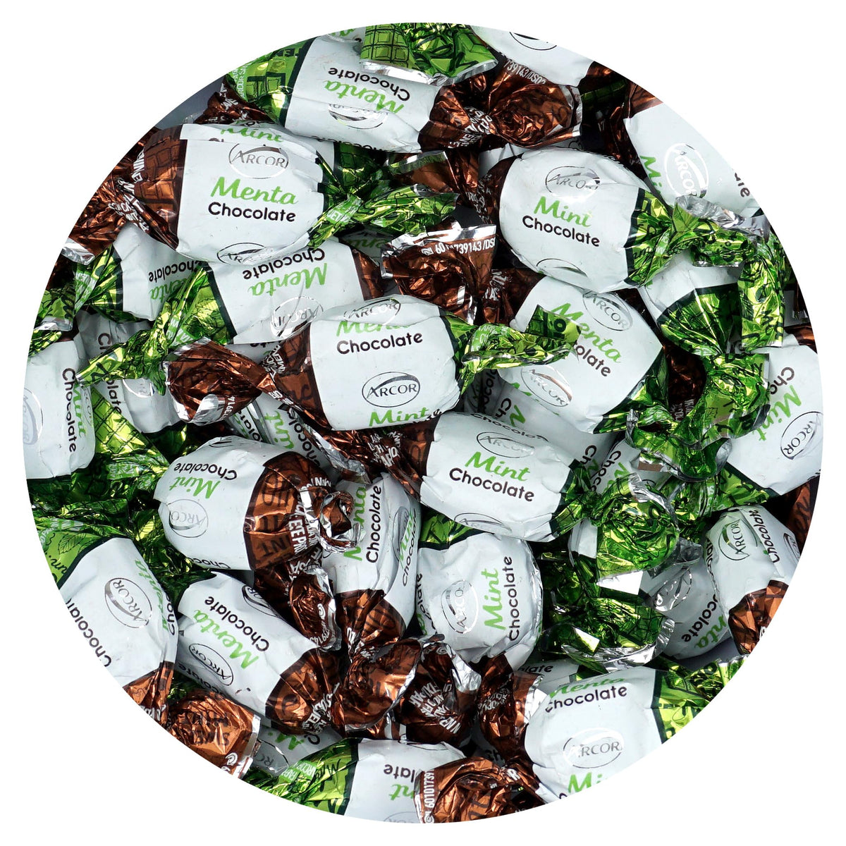 The Hampton Candy Company Chocolate Filled Mints – 5 lb Bulk, Individually Wrapped