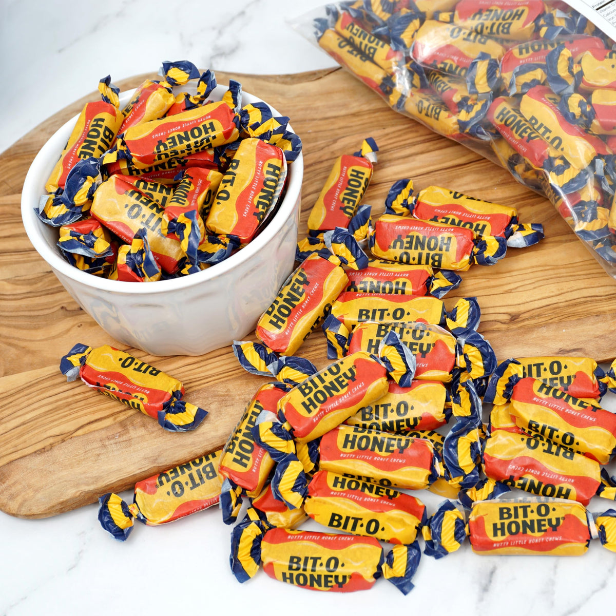BitOHoney Candy — 3 lb Bag, Individually Wrapped Honey Taffy | The Hampton Popcorn Company