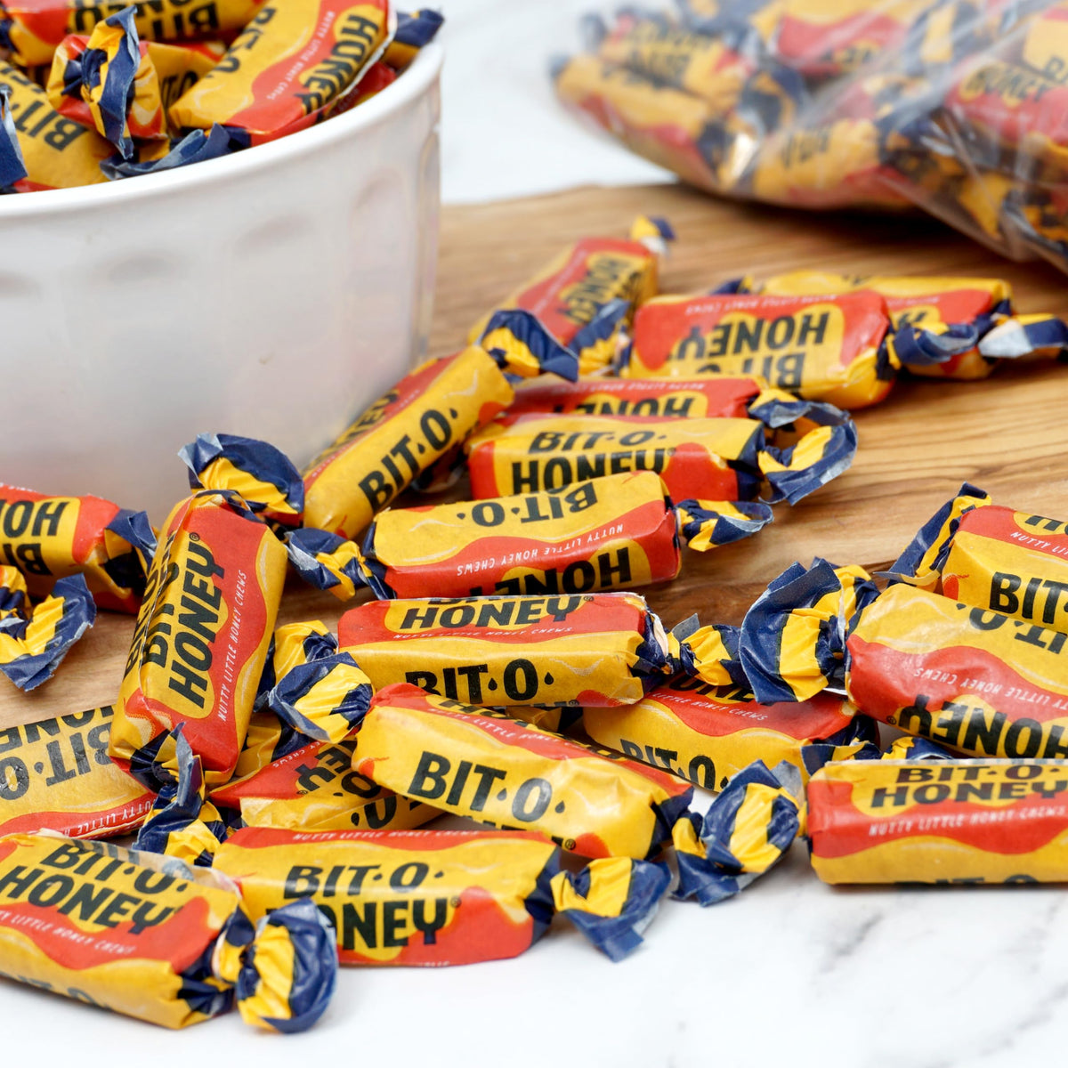 BitOHoney Candy — 3 lb Bag, Individually Wrapped Honey Taffy | The Hampton Popcorn Company