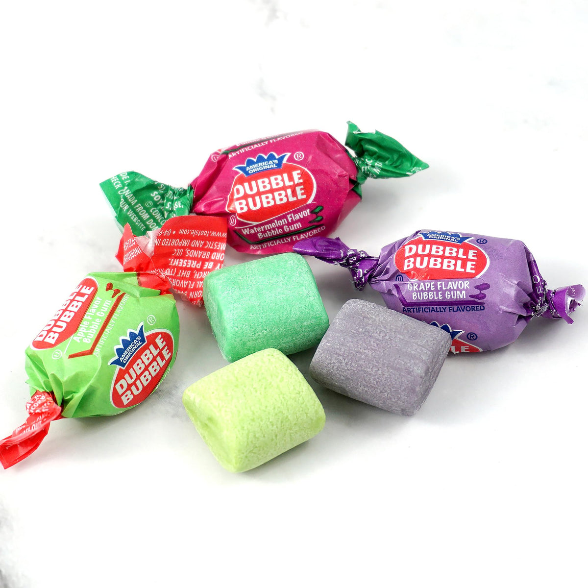 Double Assorted Fruit Flavored Bubble Gum – 5 lb Bulk Bag (Approx. 350 Pieces) | The Hampton Popcorn Company