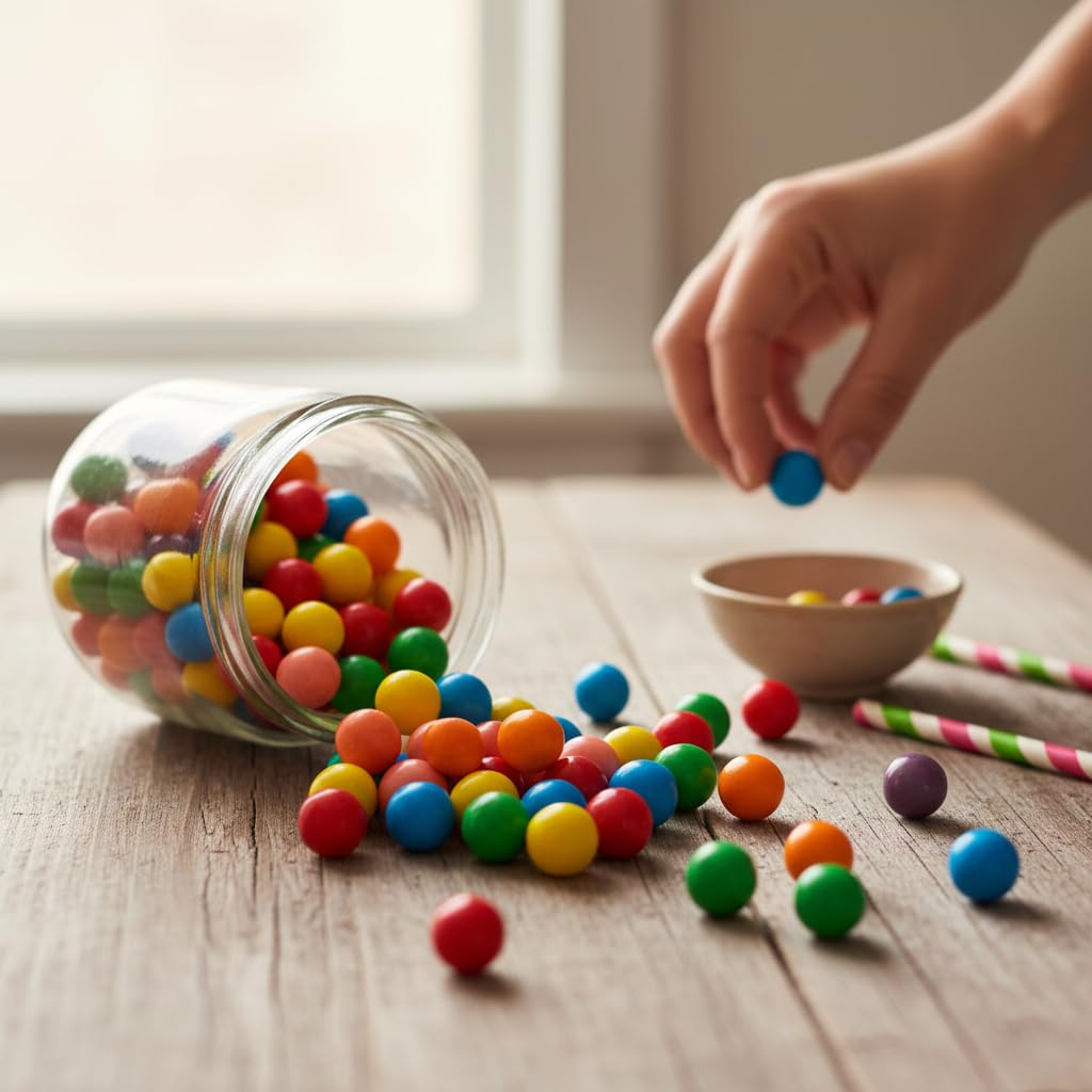Gumballs for Gumball Machines – 0.5-Inch Mini Gumballs, 840 Pieces, 3lb Bulk | The Hampton Popcorn Company