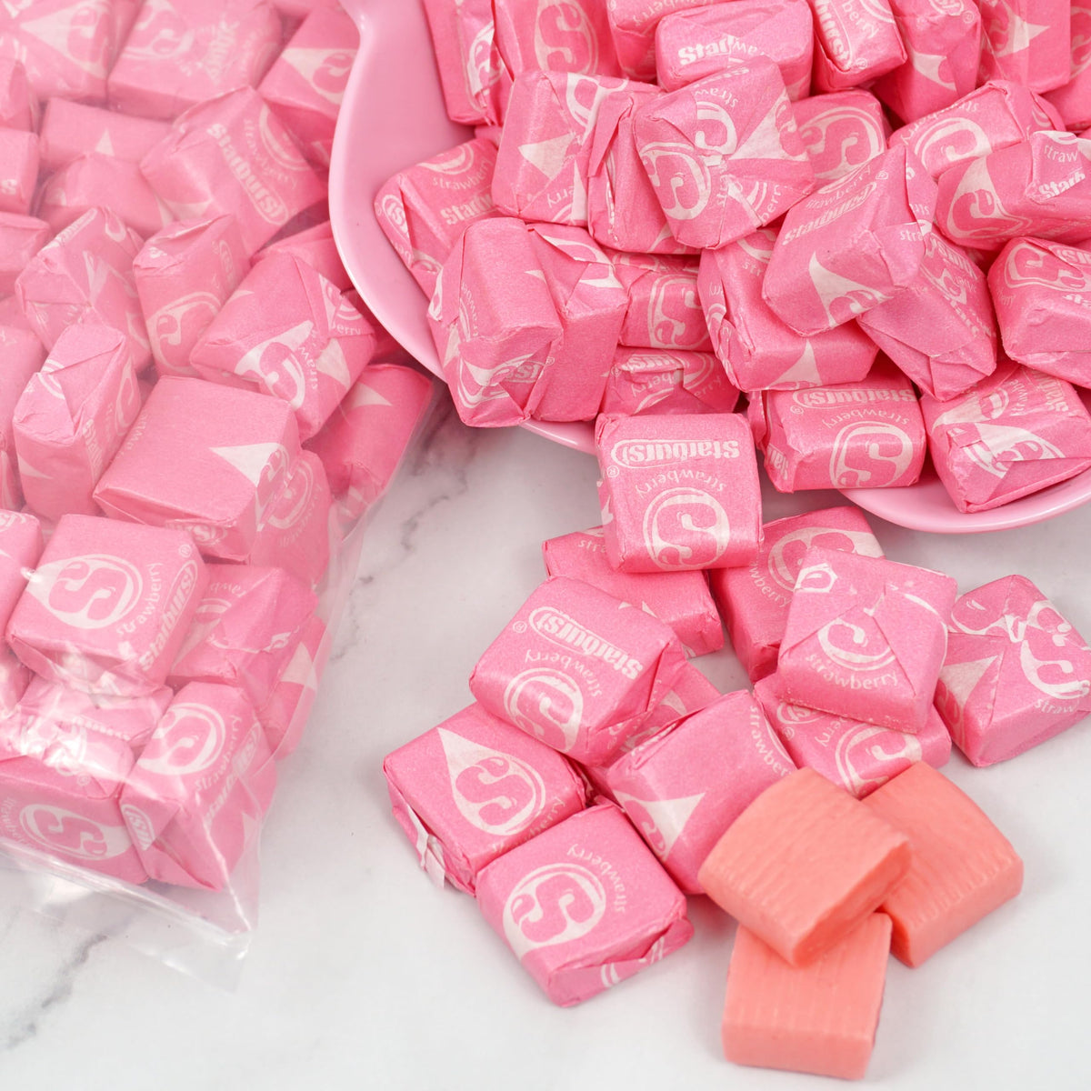 Starburst All Pink Candy 3lb Bulk Bag (Approx. 270 Pieces) | The Hampton Candy Company