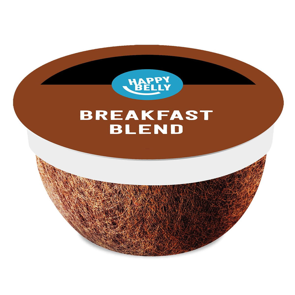 Happy Belly Breakfast Blend Compostable Pods – Light Roast, 96 Count, K-Cup Compatible | Rainforest Alliance Certified