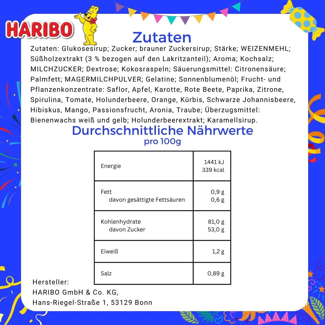 Haribo Lakritz Parade 1kg Licorice – Haribo Germany