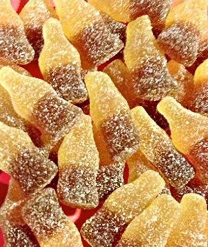 HARIBO Fizzy-Cola Gummy Candy – Cola Soda Bottles, 5 oz Bags (Pack of 12) Soft & Tangy Treats