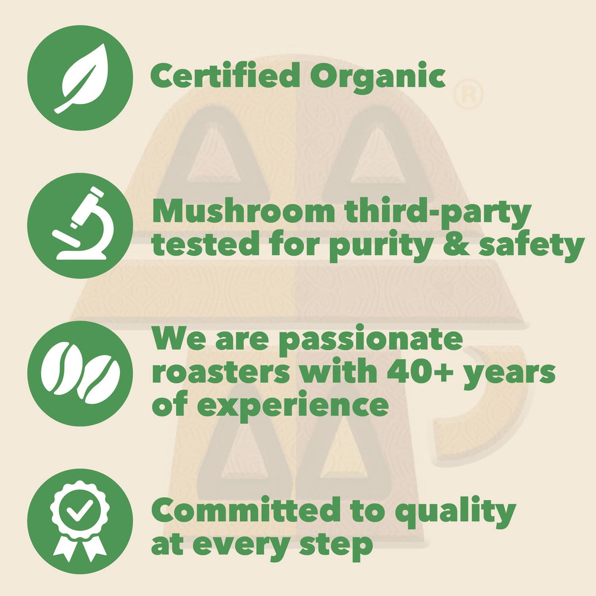 Harmonic Grounds Organic Mushroom Coffee Pods - Medium Roast with Lion's Mane, Reishi, Chaga, Cordyceps & Turkey Tail - Keurig Compatible (34 Count)