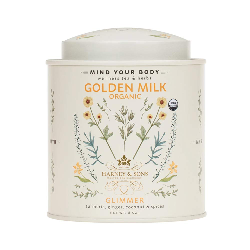 Harney & Sons Golden Milk Powder - Turmeric, Ginger & Coconut, 8 oz Tin