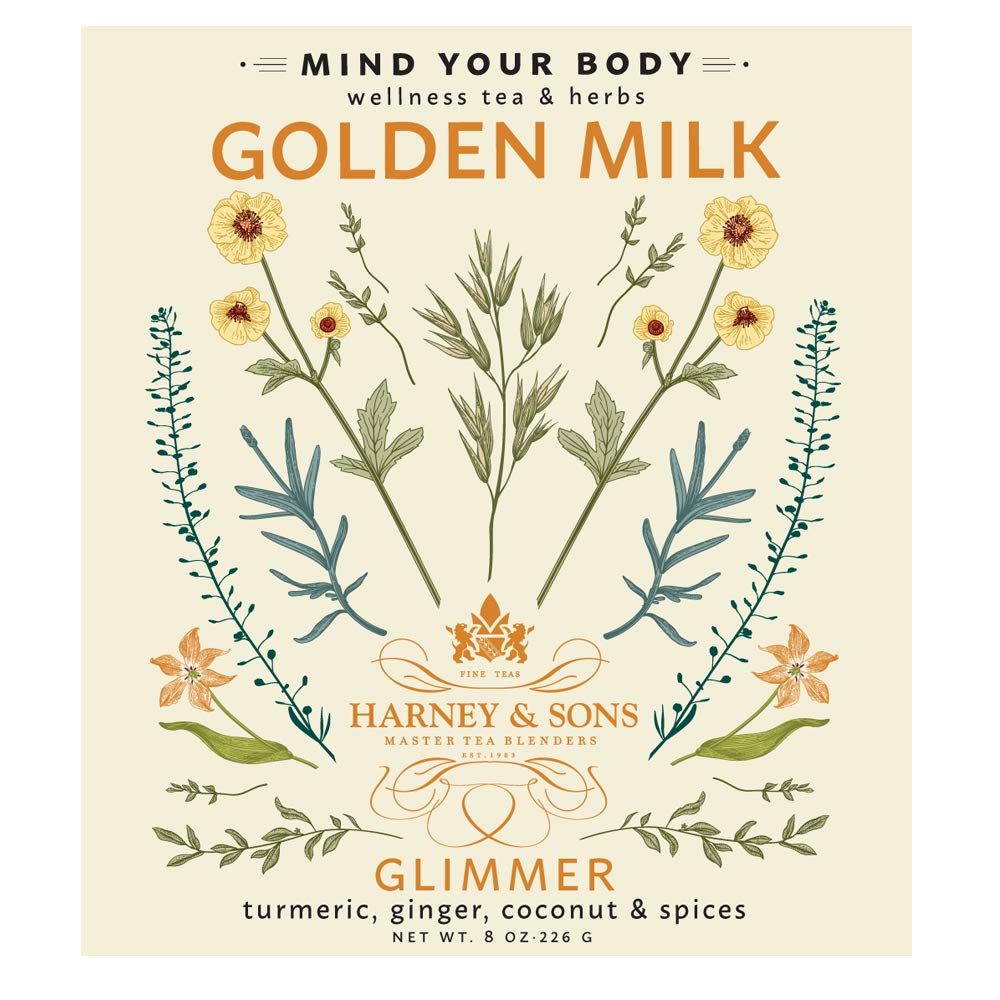 Harney & Sons Golden Milk Powder - Turmeric, Ginger & Coconut, 8 oz Tin