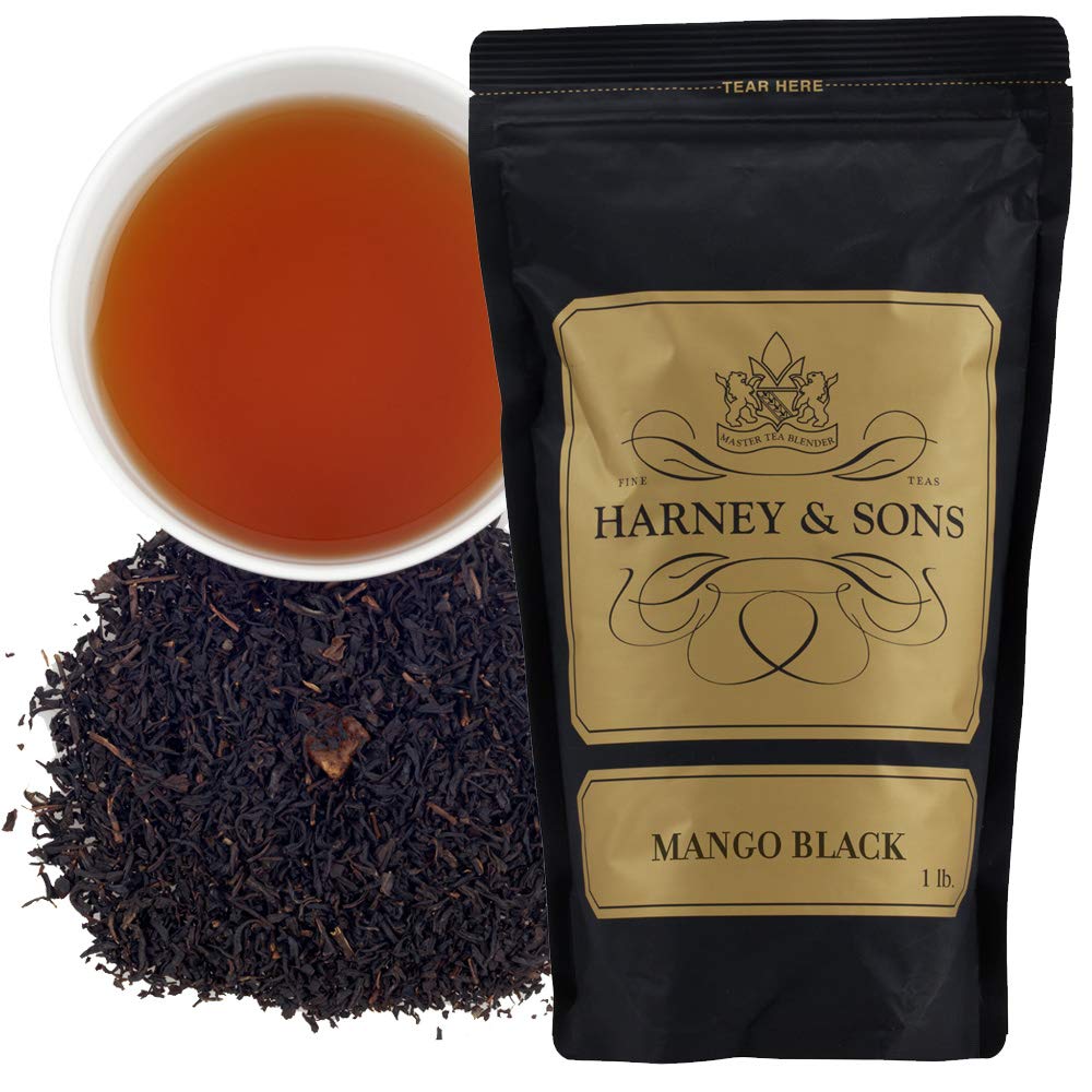 Harney & Sons Mango Tea — Black Loose Leaf, 16 oz Bag | Tropical Mango Flavor