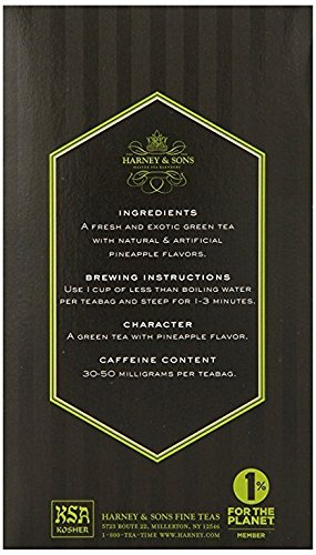 Harney & Sons Tropical Green Tea Prem Pack – 6 x 20 Bags