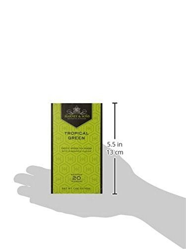 Harney & Sons Tropical Green Tea Prem Pack – 6 x 20 Bags