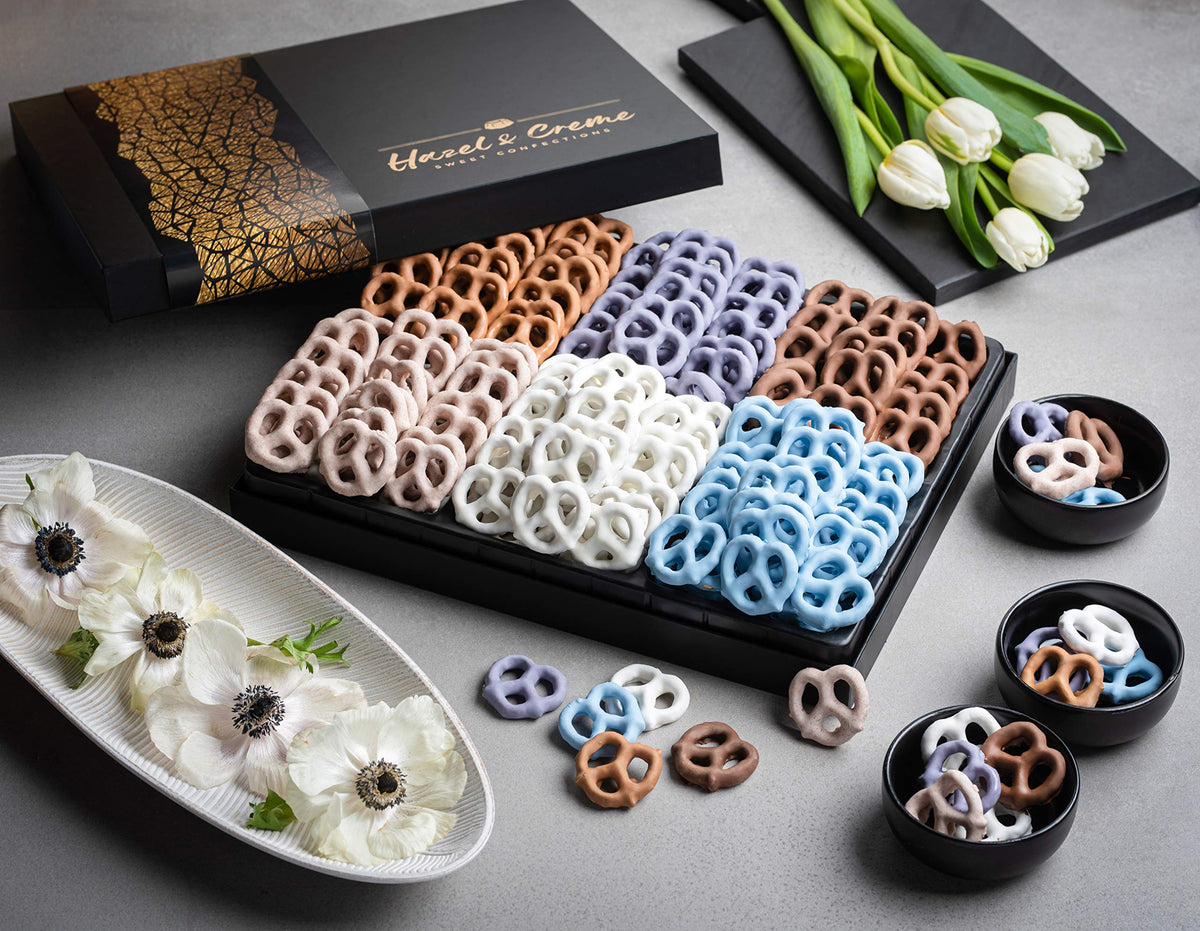 Hazel & Creme Yogurt Pretzel Gift Box – 6 Flavor Gourmet Assortment
