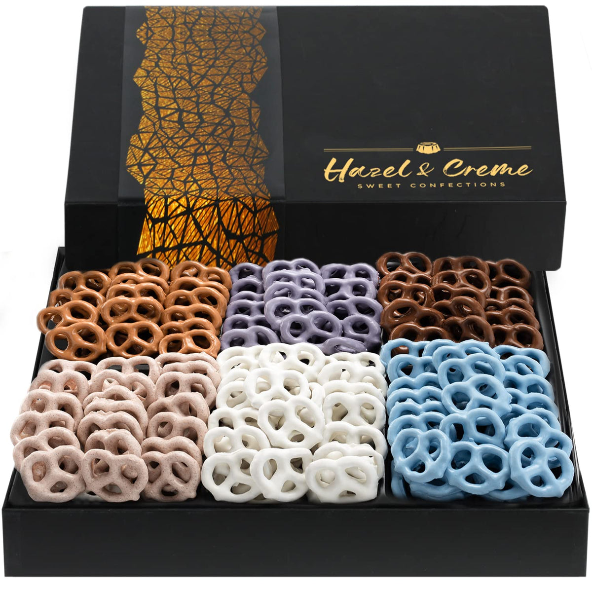 Hazel & Creme Yogurt Pretzel Gift Box – 6 Flavor Gourmet Assortment