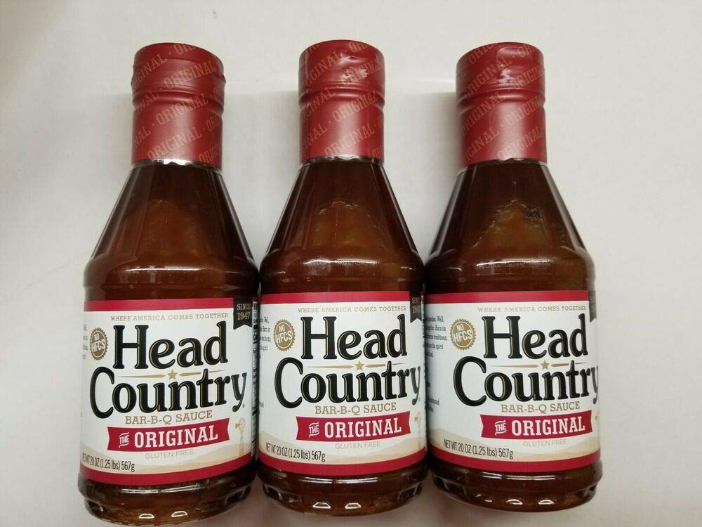 Head Country Original BBQ Sauce – 3 Bottles x 20 oz Each for Grilling