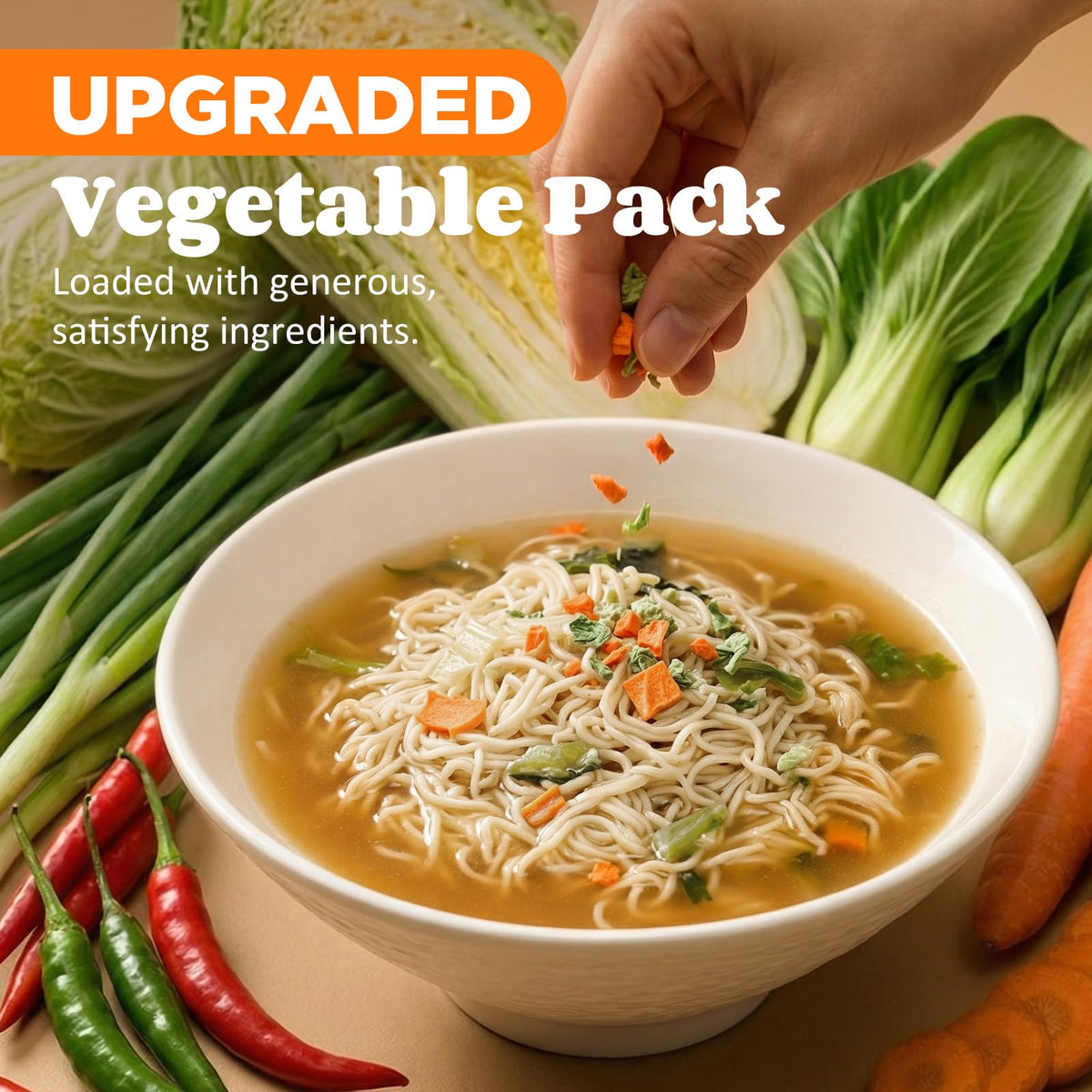 HealSpot High Protein Instant Ramen – 6 Pack, Plant-Based 32g Protein, Low Fat & Keto Friendly