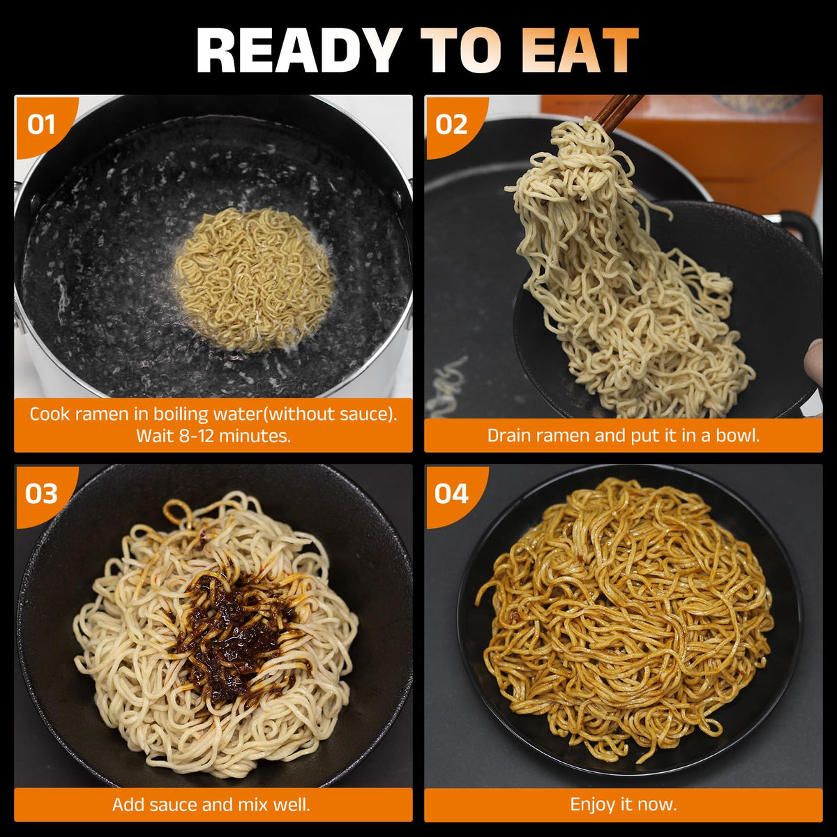HealSpot High Protein Instant Ramen — 31g Plant-Based Protein, Low Fat, Low Carb, 6-Pack Hot Pot Flavor
