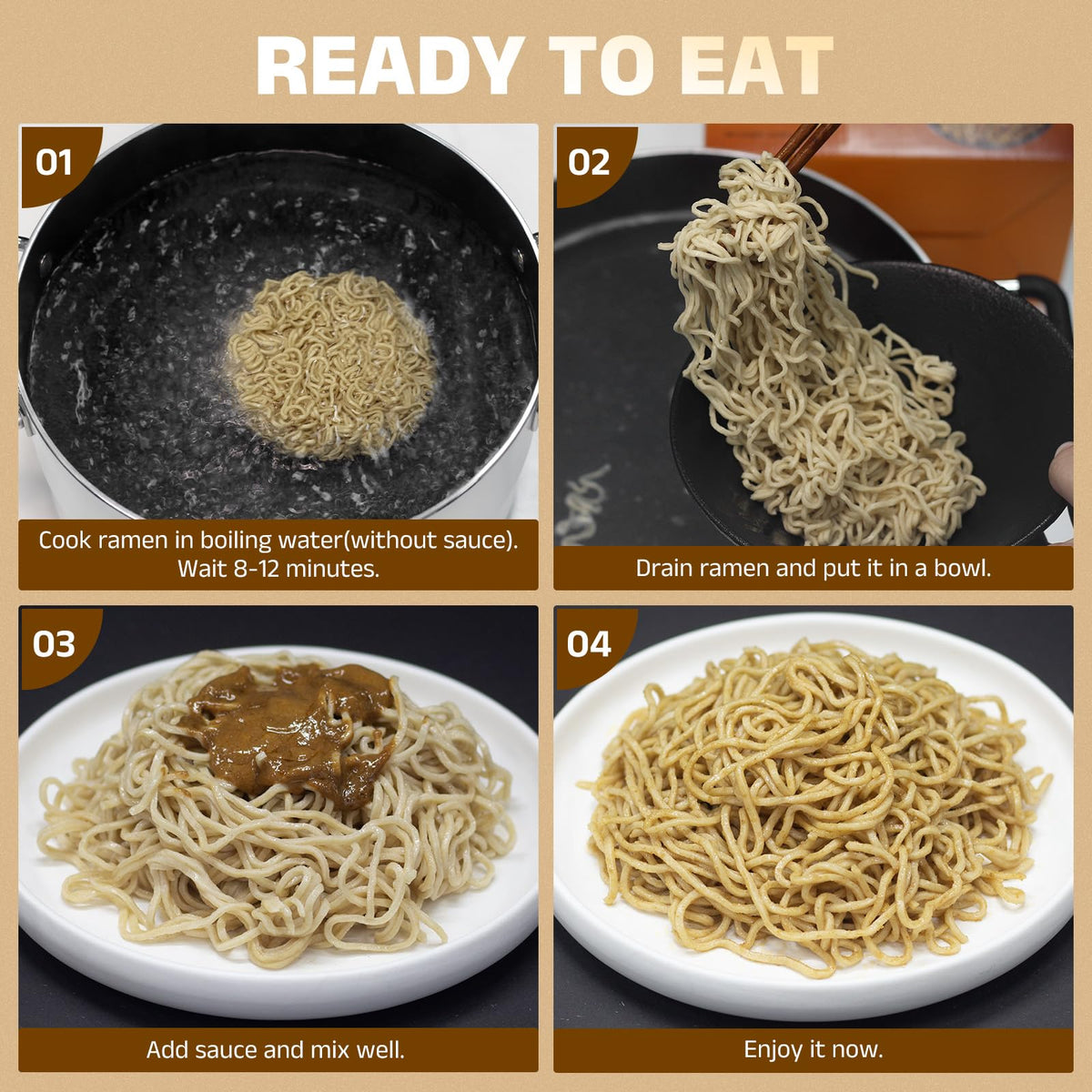 HealSpot High Protein Sesame Ramen – 30g Plant-Based Protein, Low Fat, Keto Friendly