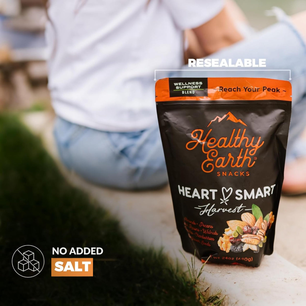 Healthy Earth Oh! Mega Medley – Mixed Nuts Unsalted Trail Mix | Gluten Free, High Fiber, No Preservatives