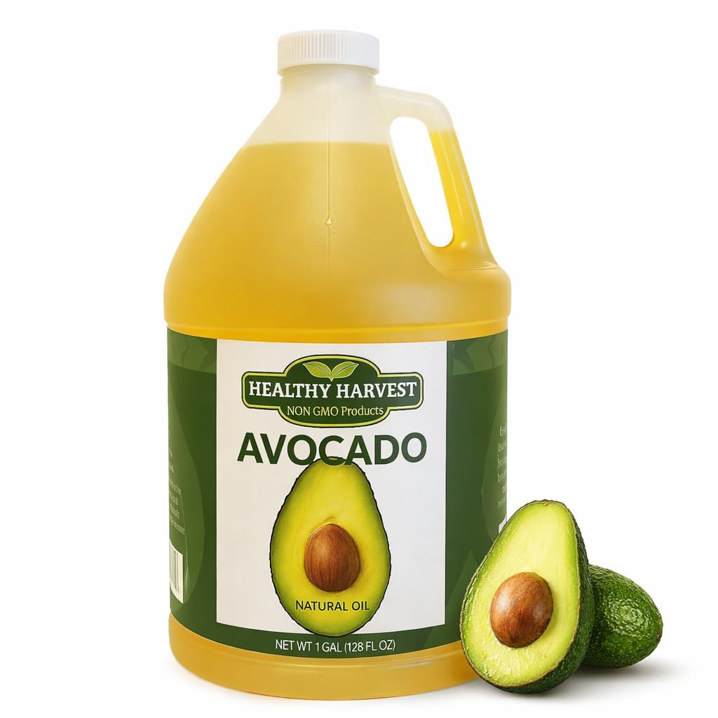 Healthy Harvest Non-GMO Avocado Oil – High-Heat Cooking, Antioxidants, 1 Gallon