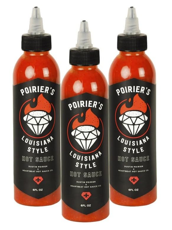 HEARTBEAT HOT SAUCE CO. Heatonist Poirier's Louisiana Style Hot Sauce – 3-Pack, 6 Fl Oz Each