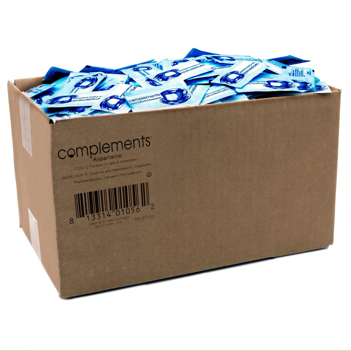 HEARTLAND Complements Zero Calorie Blue Sweetener Packets – 2000 Count