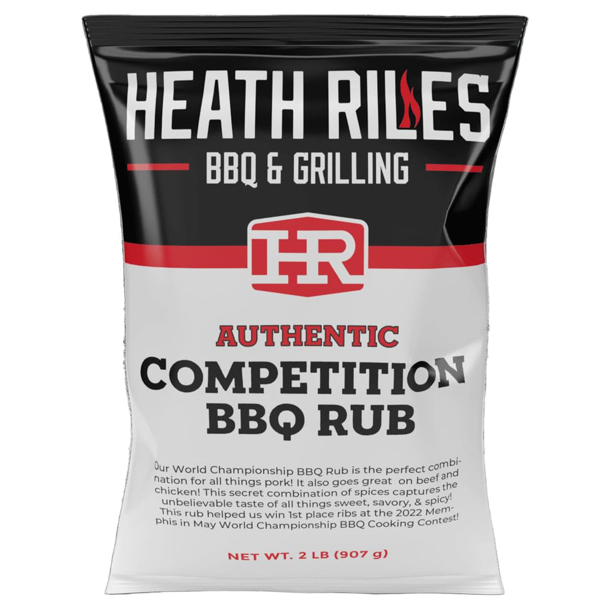 Heath Riles BBQ Rub – Competition Seasoning for Smoking & Grilling, 2 lb / 32 oz