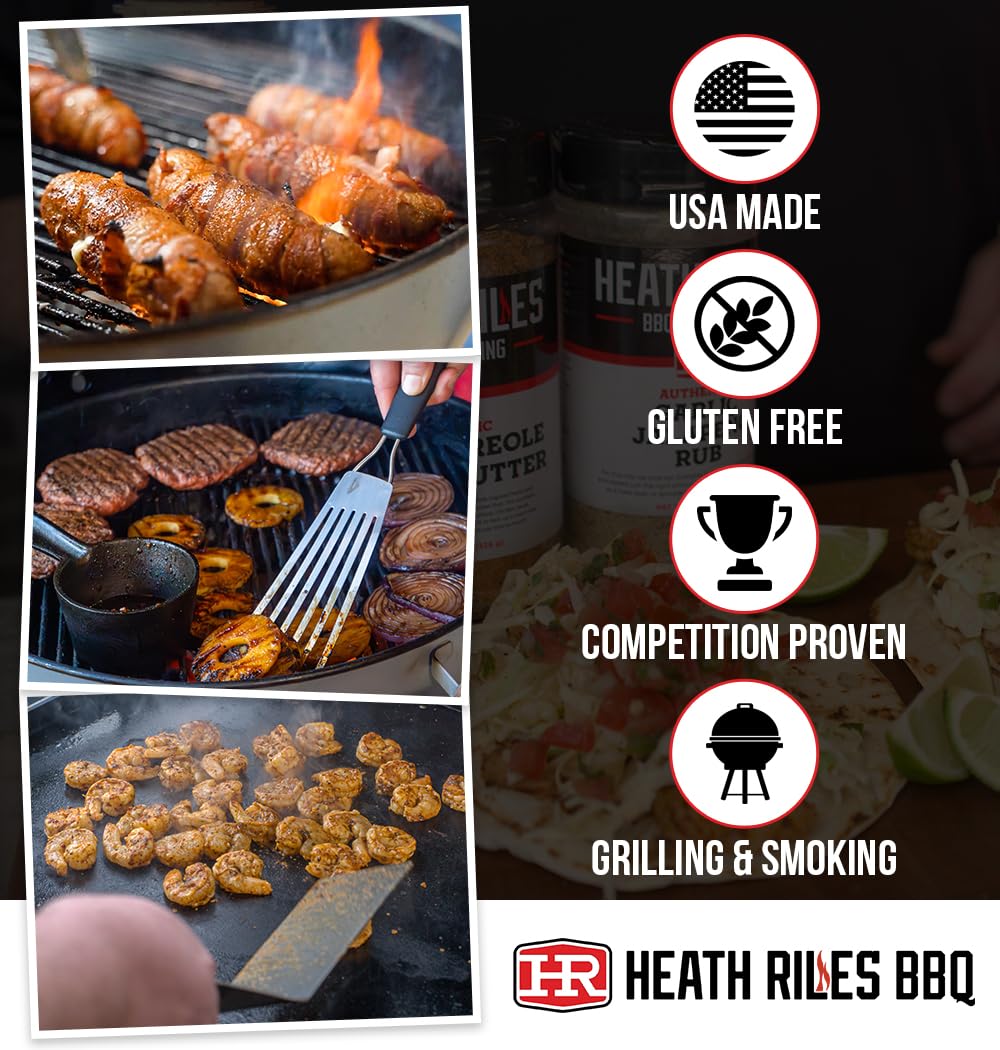 Heath Riles BBQ Rub – Competition Seasoning for Smoking & Grilling, 2 lb / 32 oz