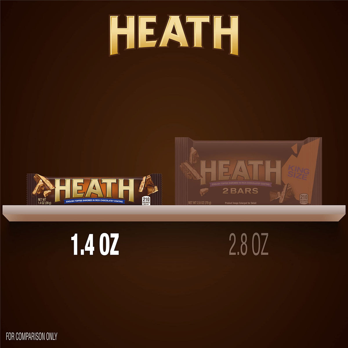HEATH Chocolatey English Toffee Bars – 18 Count, 1.4 oz Each | Kosher & Gluten Free