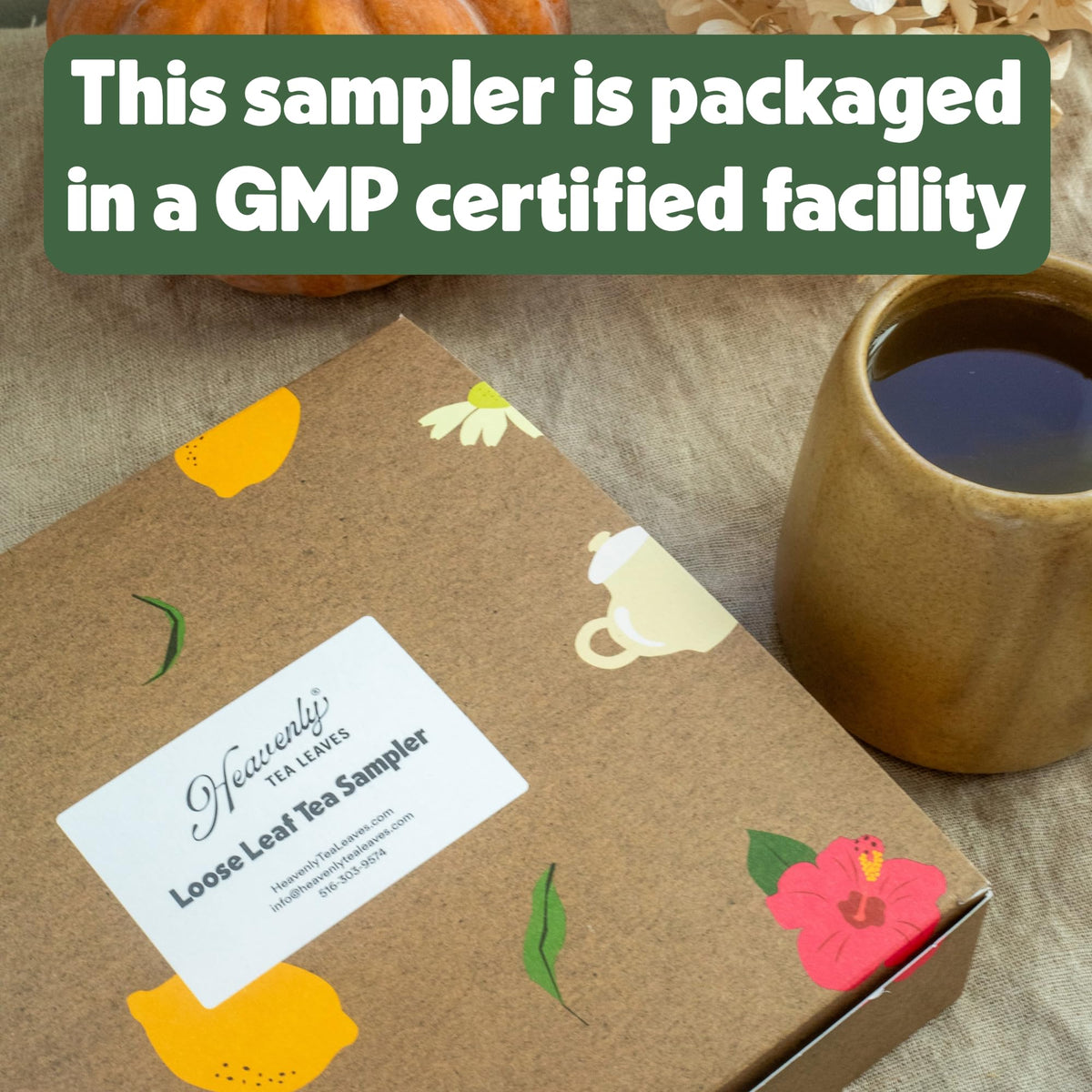 Heavenly Tea Leaves Organic 9-Flavor Loose Leaf Tea Variety Pack | Premium Whole Leaf Sampler Gift Box (Approx. 90 Cups)