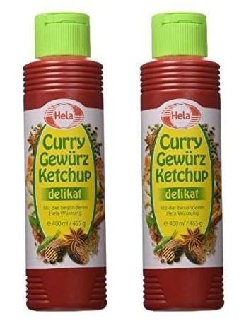 HELA Curry Gewurz Ketchup Mild 300 ml – 2 Pack | Mild Curry Ketchup for Meats