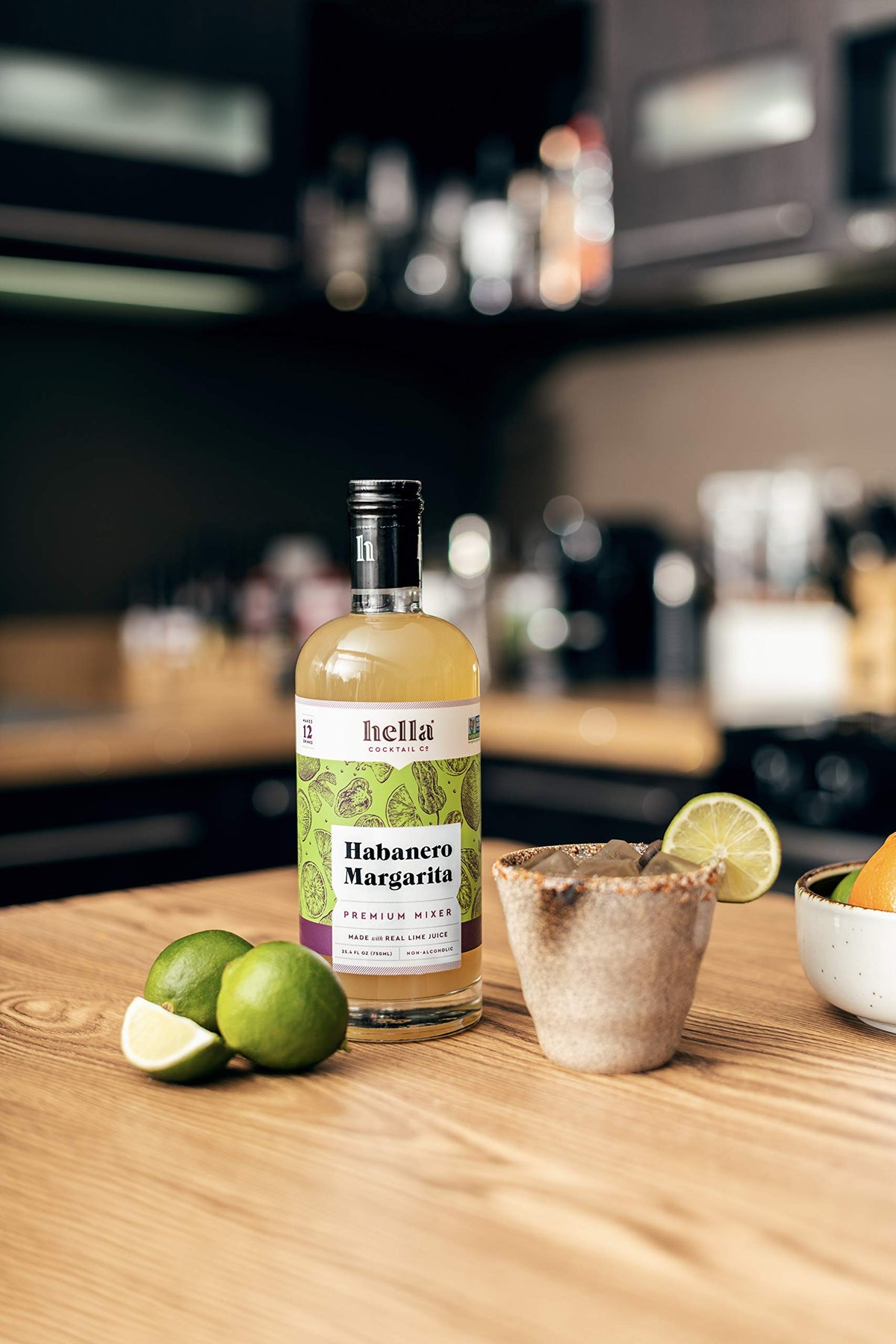 Hella Cocktail Co. Premium Habanero Margarita Mixer | Real Lime Juice & Habanero Pepper
