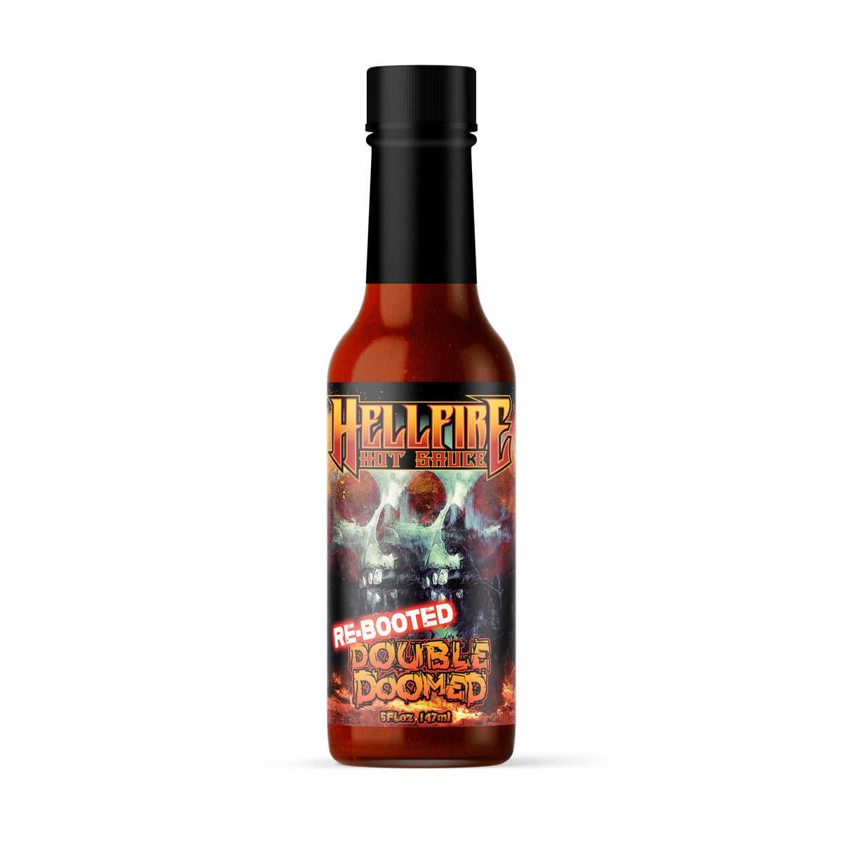 Hellfire Hot Sauce Double Doomed Rebooted – Extreme Heat with 6.66M SHU Pepper Extract