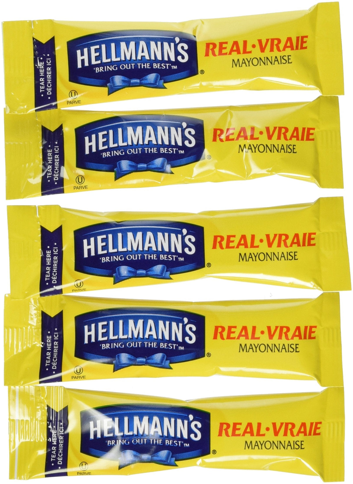 Hellmann's 75 Individual Mayo Packets – Convenient, Fresh Taste for Work, School & On-The-Go