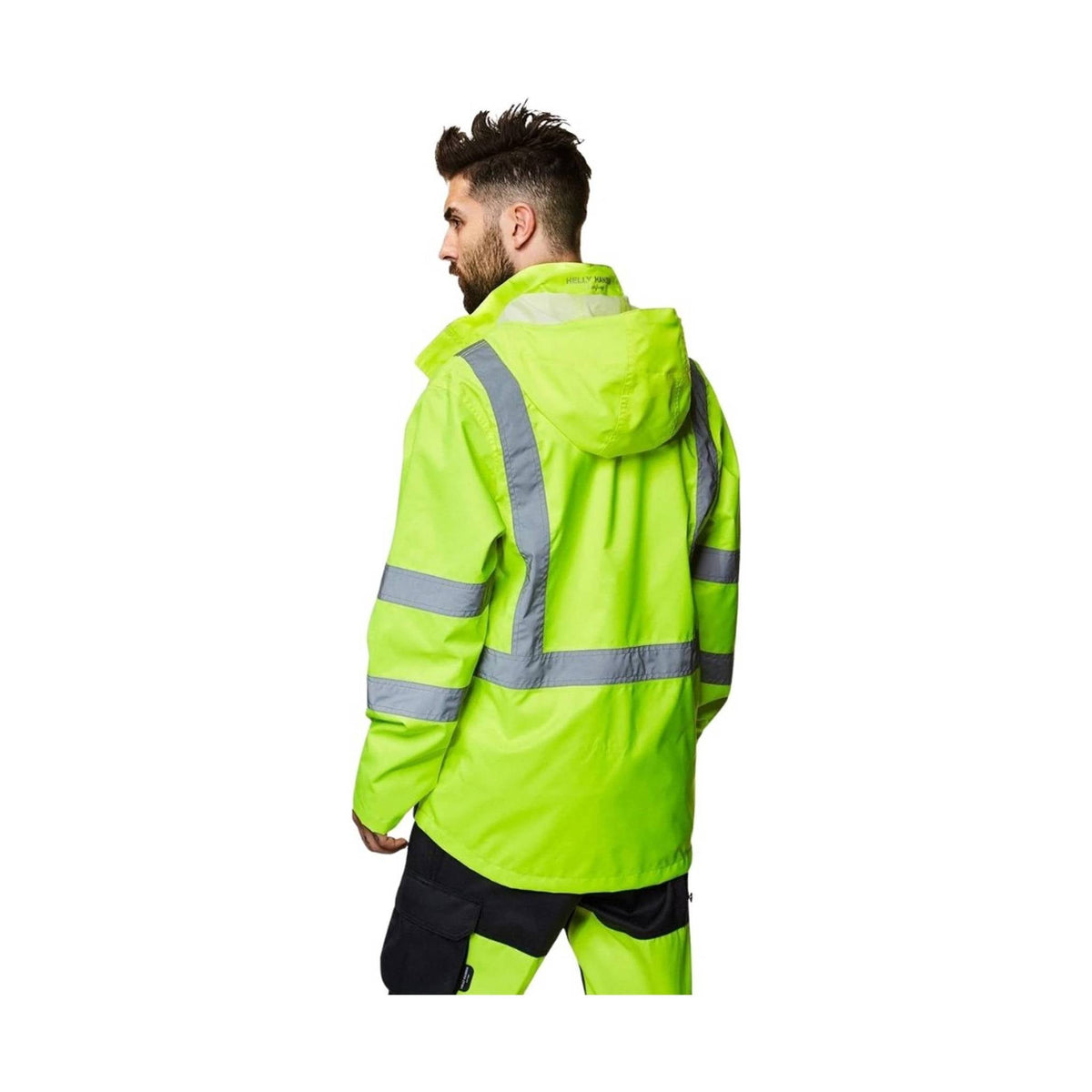 Helly Hansen Men's Alta Shell Waterproof Jacket - Yellow/Charcoal