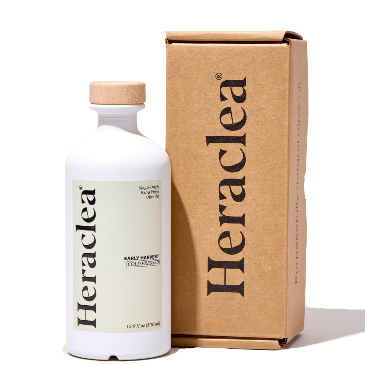 Heraclea Early Harvest Extra Virgin Olive Oil – Organic, Cold-Pressed EVOO | 16.9oz Bottle