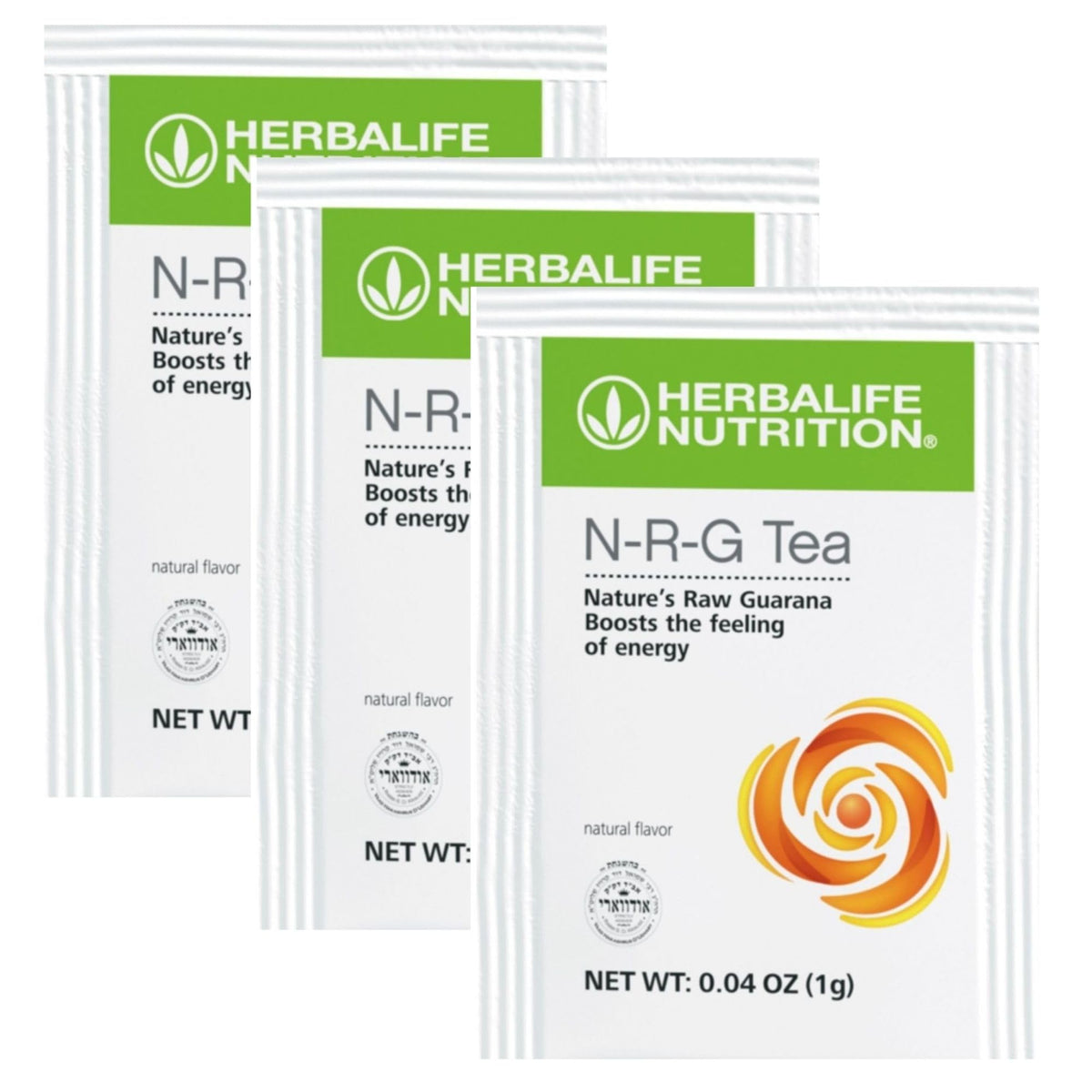 Herbalife N-R-G Nature's Raw Guarana Tea – 30 Packets, 0 Calories, Gentle Energy